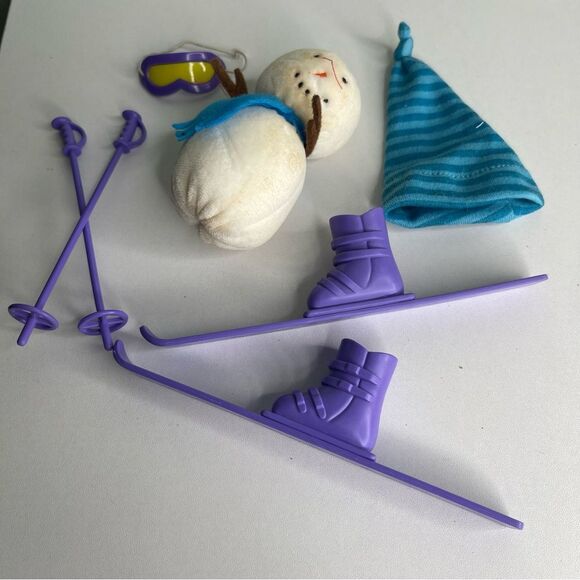 Vintage Eden Madeline Winter Ski Set with Snowman - Picture 3 of 3